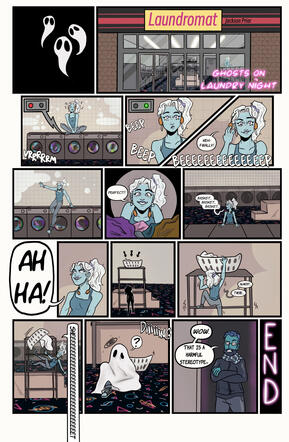 ghosts on laundry night