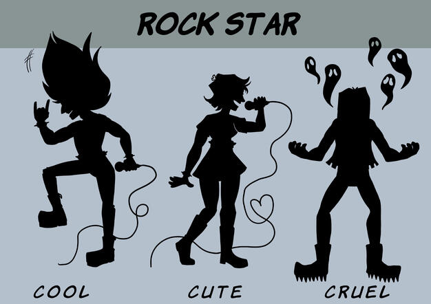rock star silhouette