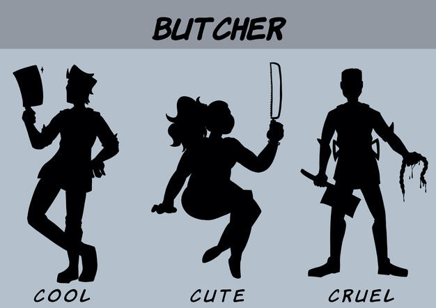 butcher silhouette