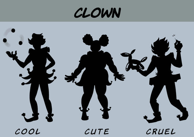 clown silhouette