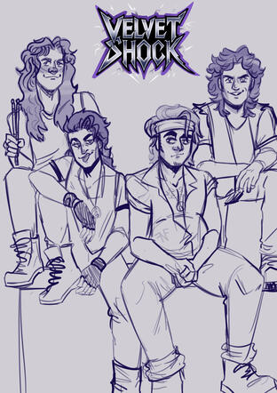 VShock poster sketch